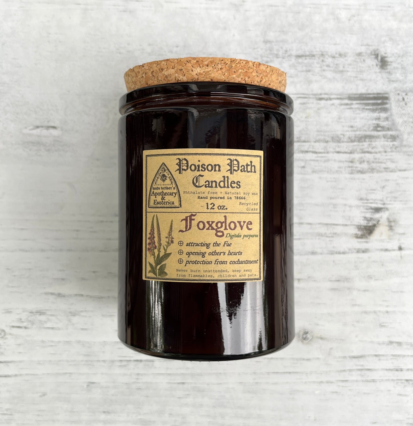 Foxglove poison path candle