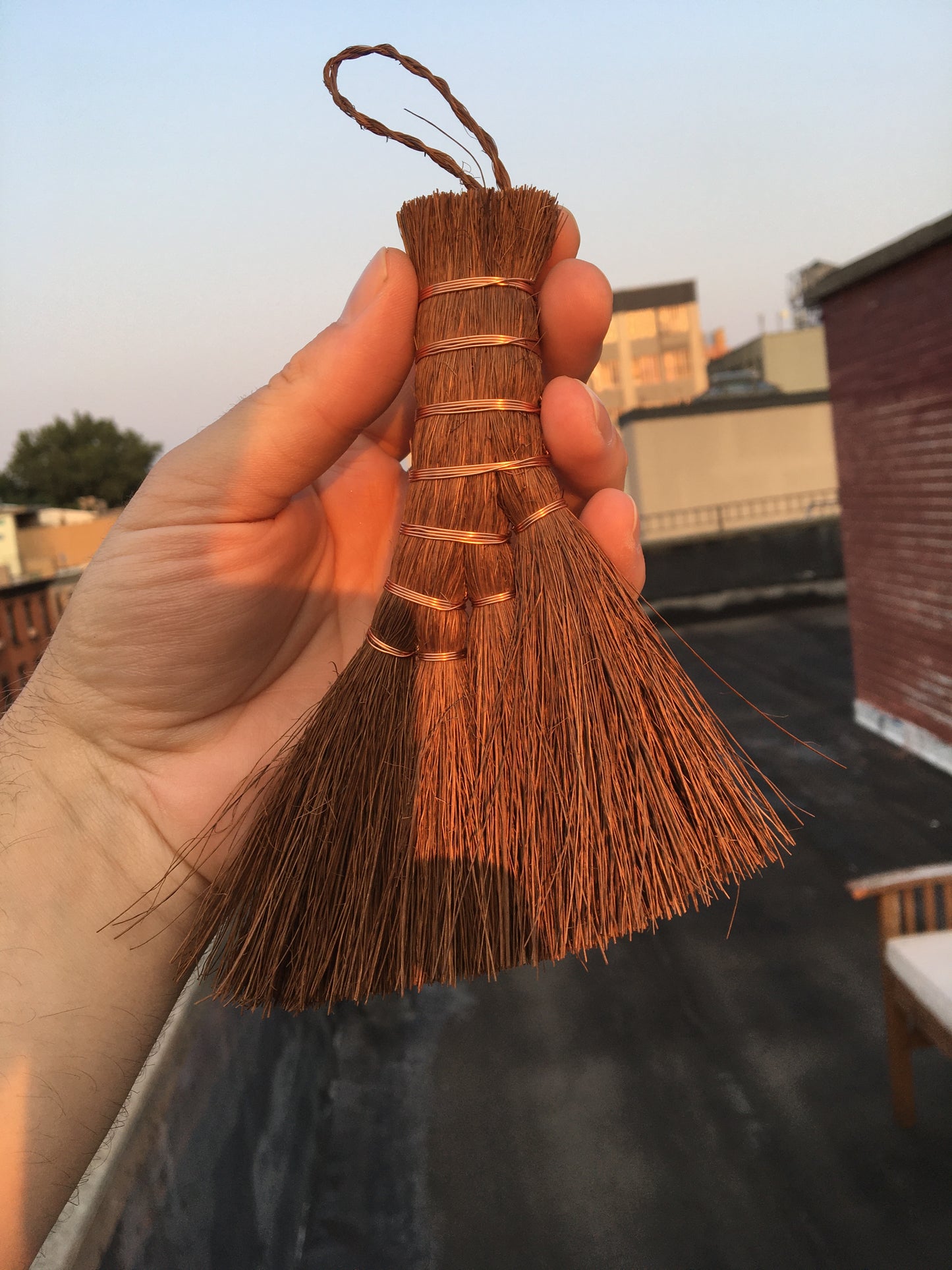 Copper Bound Altar Broom (Besom)