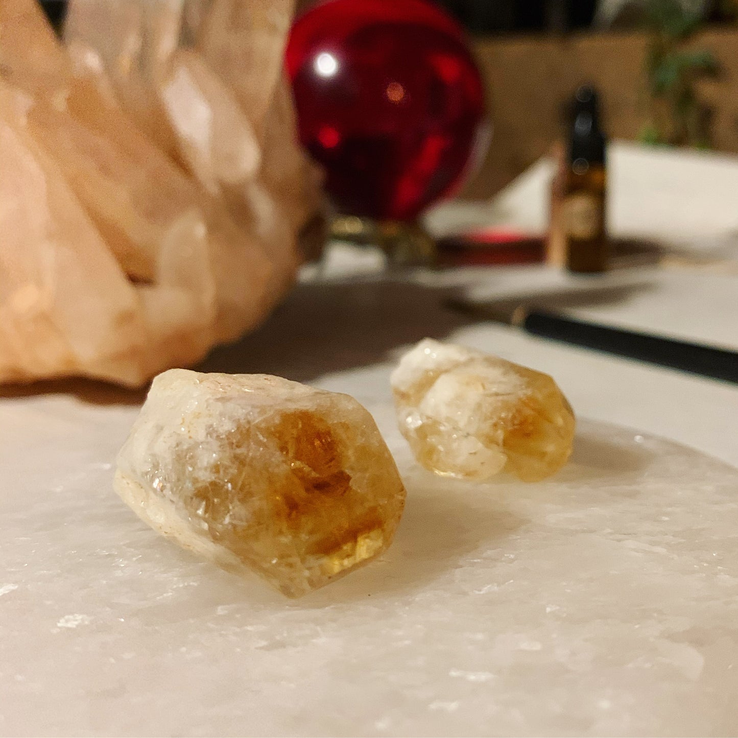 Citrine Crystal Points