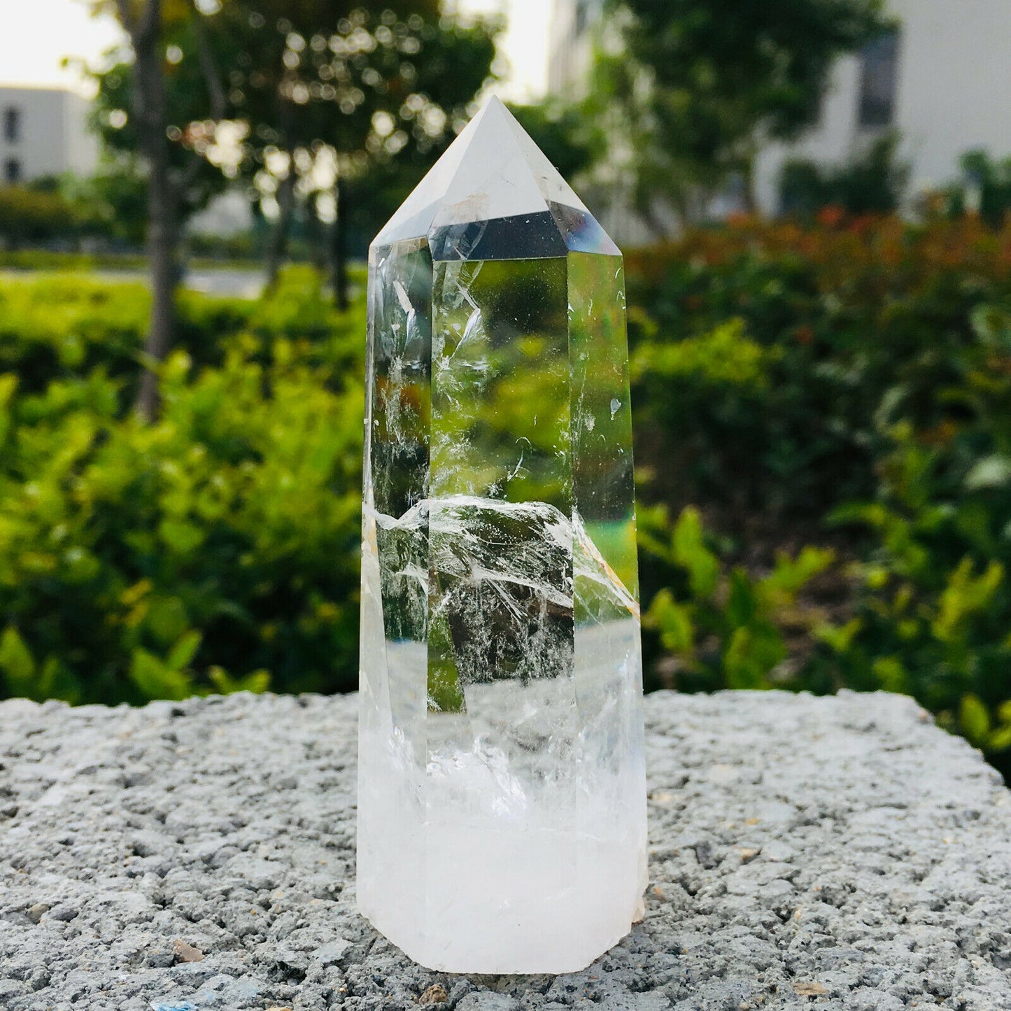 Large Clear Quartz Crystal Point Obelisk